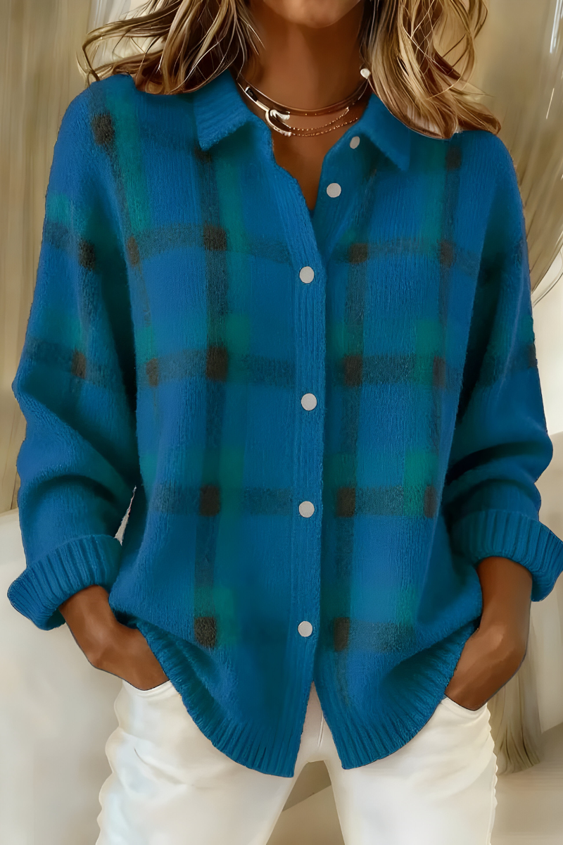 Annabel | Soft Plaid Cardigan