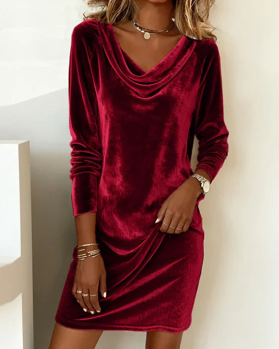 Fran | Elegant Velvet Dress